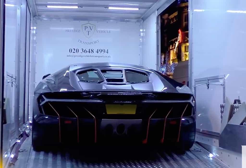 Prestige Vehicle Transport – Lamborghini Centenario – London – Gallery – Video